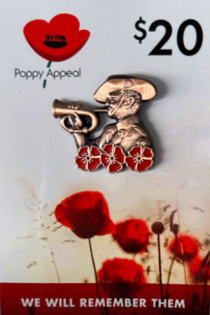 Antique Bronze Bugler Lapel Pin